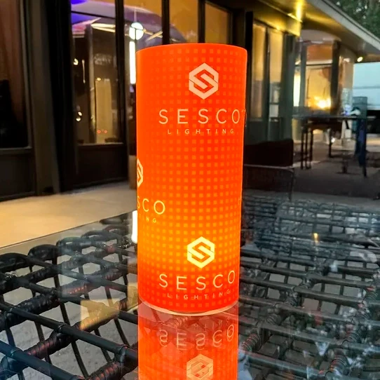 SESCO Lighting branded illuminated centerpiece